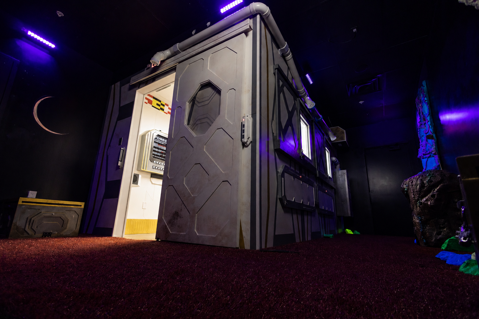 Airlock escape room at The Cipher Lounge
